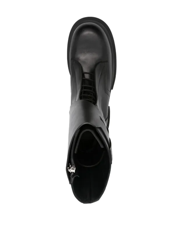 Rick Owens 80mm Field Bogun Boots | Black | FARFETCH AO