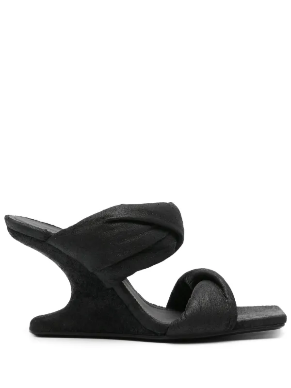 サンダル・ミュール RICK OWENS 'Web Cantilever' sandals Black Rick Owens 'web Cantilever' Sandals | italist