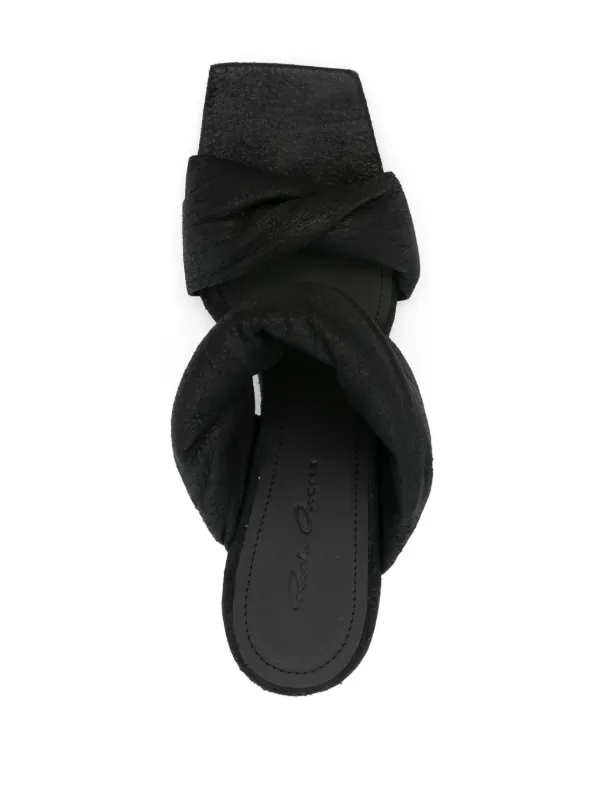Rick Owens 80mm Cantilever Sandals | Black | FARFETCH