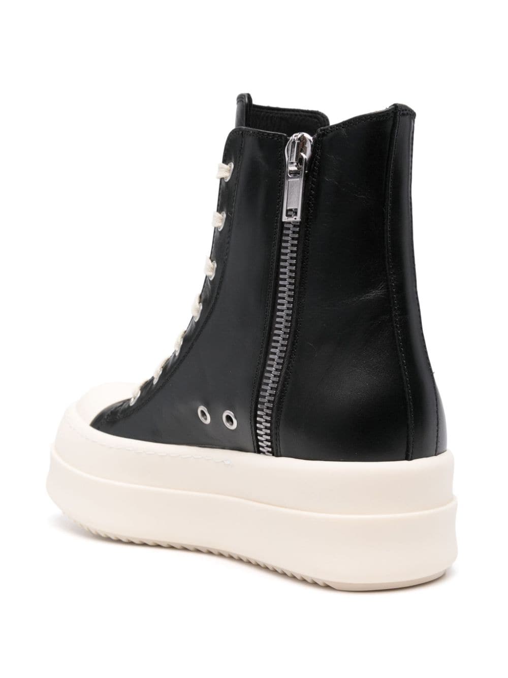 Rick Owens Mega Bumper leren sneakers Zwart