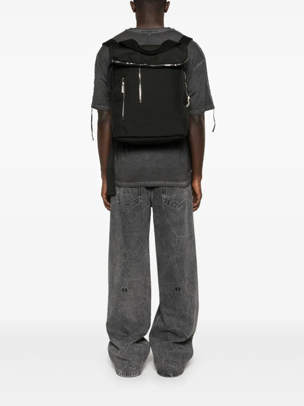 Rick Owens Cargo rugzak - Zwart