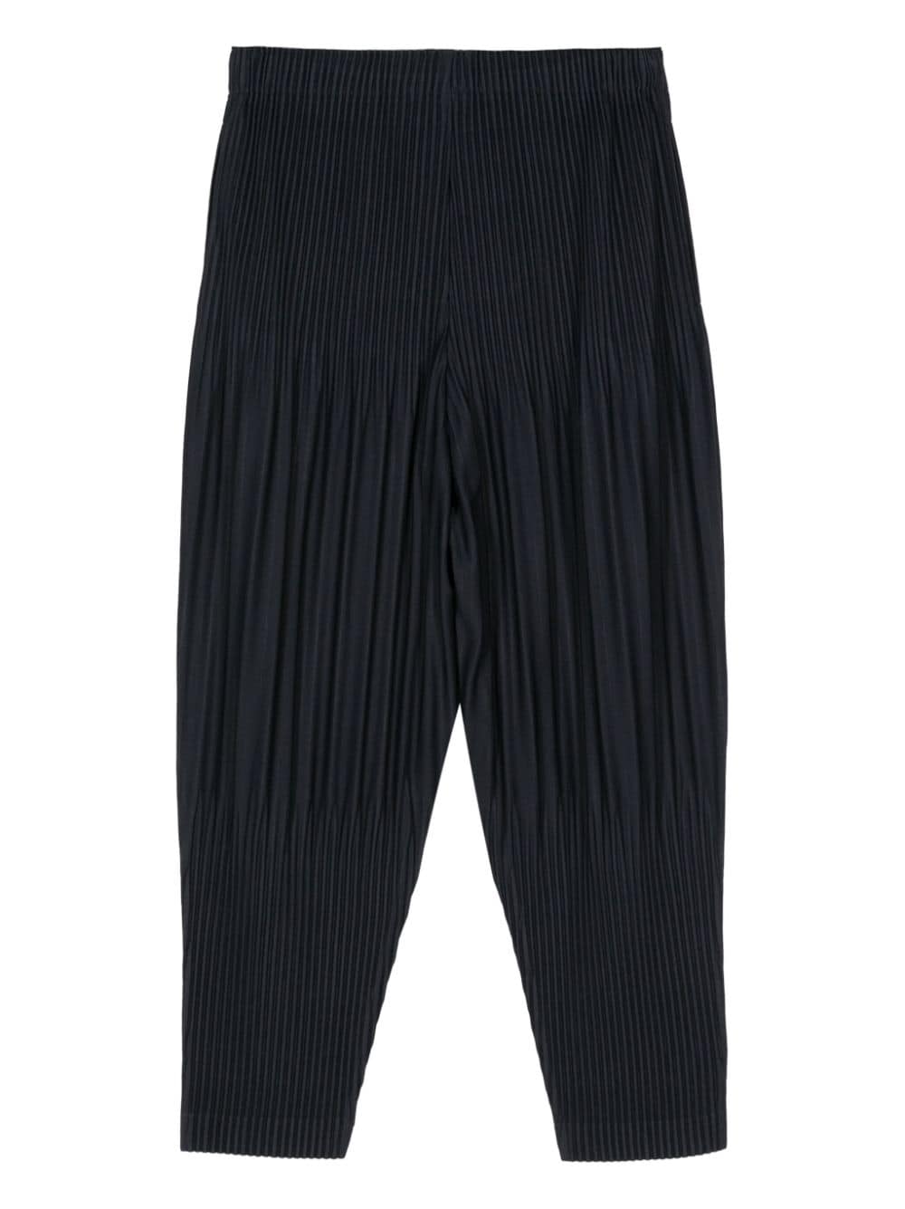 Shop Issey Miyake Drop-crotch Cropped Trousers In Blue