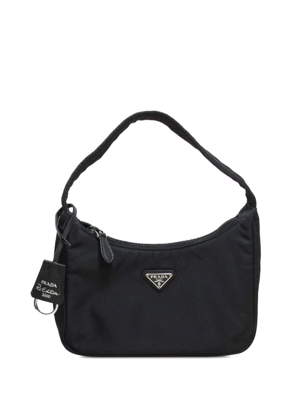 Pre-owned Prada 2019-2023 Tessuto Re-edition 2000 Shoulder Bag In Black