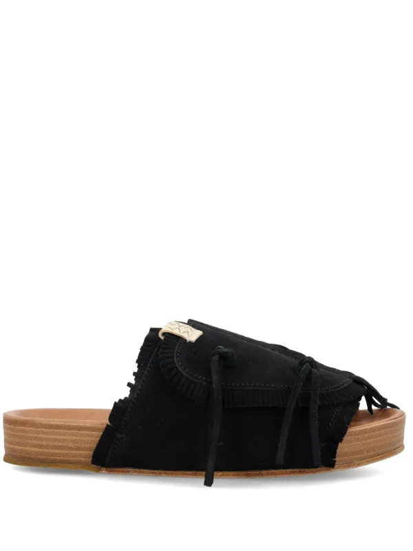 Visvim Christo Shaman Folk サンダル | ブラック | FARFETCH JP