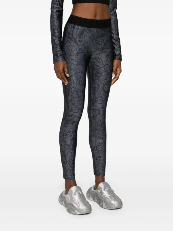 Just Cavalli leopard-print Leggings Grey FARFETCH IN