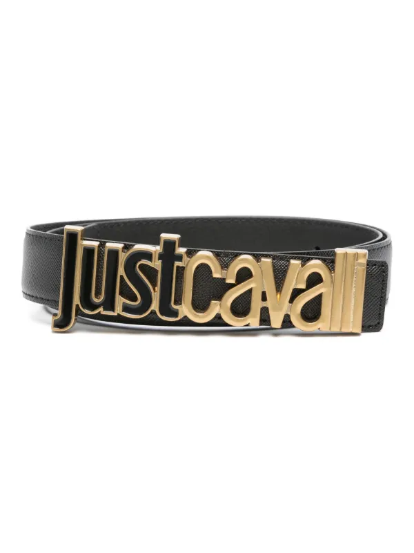 Just Cavalli ロゴバックル レザーベルト | ブラック | FARFETCH JP
