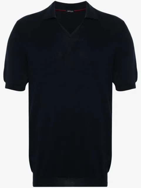 Kiton fine-knit cotton polo shirt