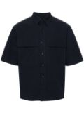 TELA GENOVA chest-pocket short-sleeve shirt - Blue