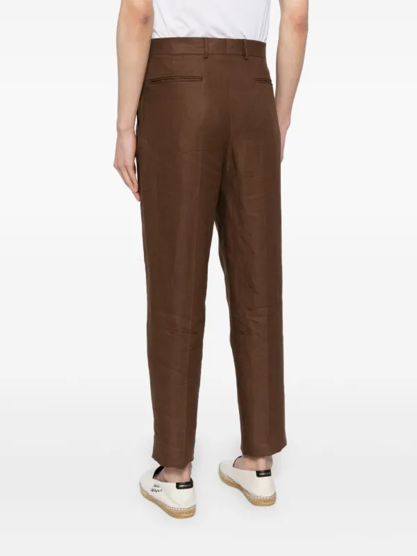 Zegna Pleated slim-fit Trousers | Brown | FARFETCH OM Zegna Pleated slim-fit Trousers | Brown | FARFETCH OM