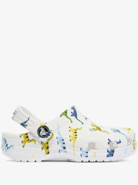 Crocs Kids Classic dinosaur-print clogs