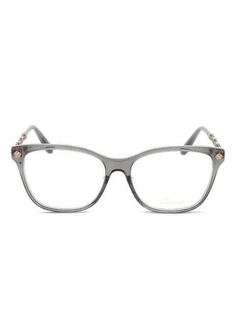 Chopard Eyewear lentes de sol con detalles de cristal y armazón cuadrada