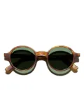 L.G.R Reunion round-frame sunglasses - Brown