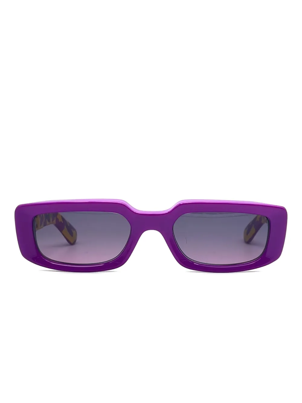Chrome Hearts rectangle-frame sunglasses - パープル Chrome Hearts rectangle-frame sunglasses - パープル