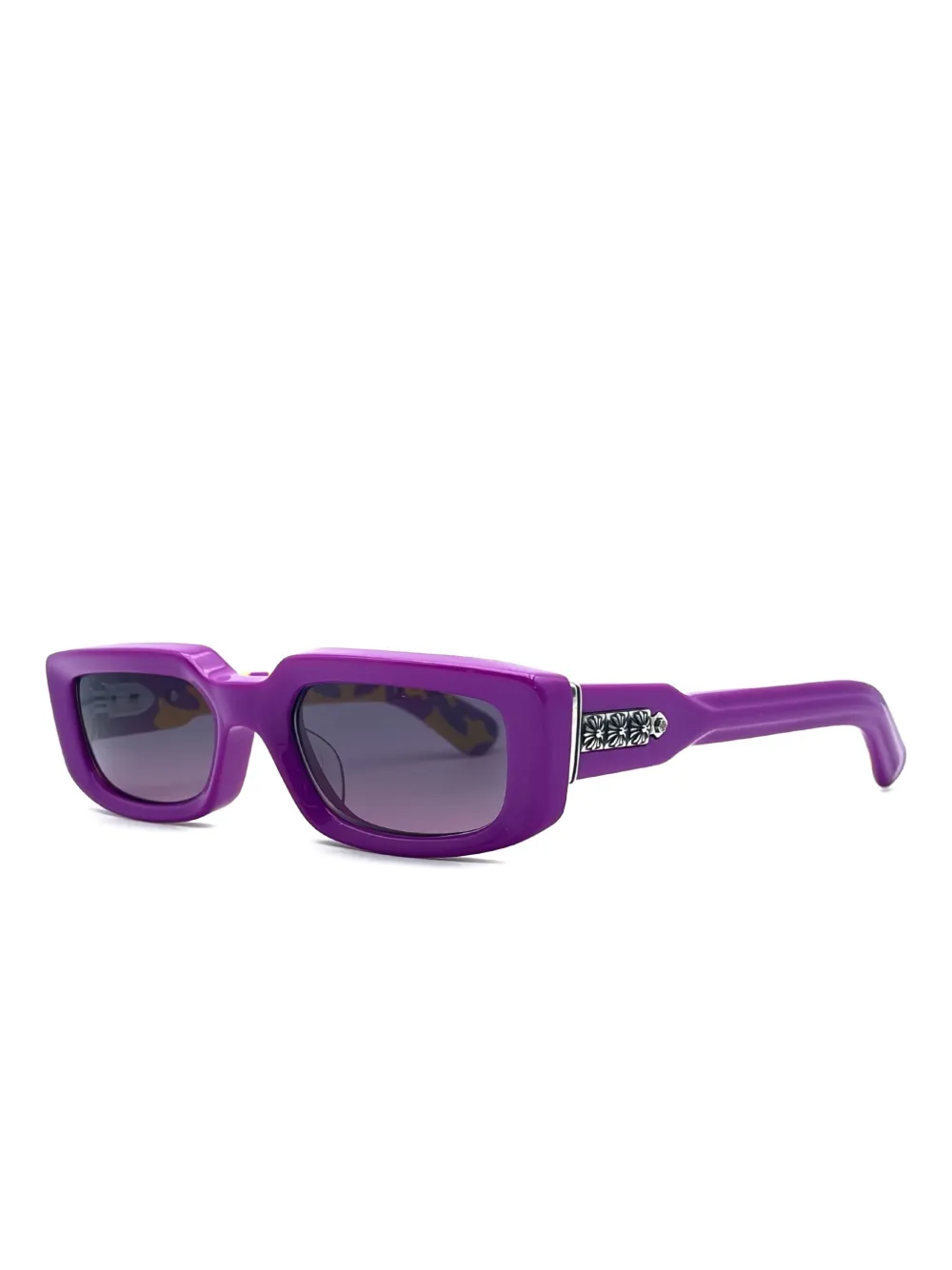 Chrome Hearts rectangle-frame sunglasses - Paars