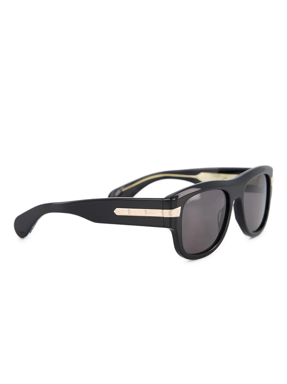Gucci Eyewear Zonnebril met vierkant montuur Zwart