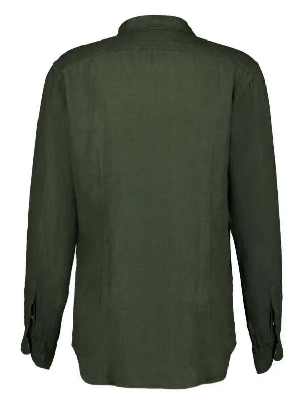 Boglioli Linen Shirt | Green | FARFETCH RO