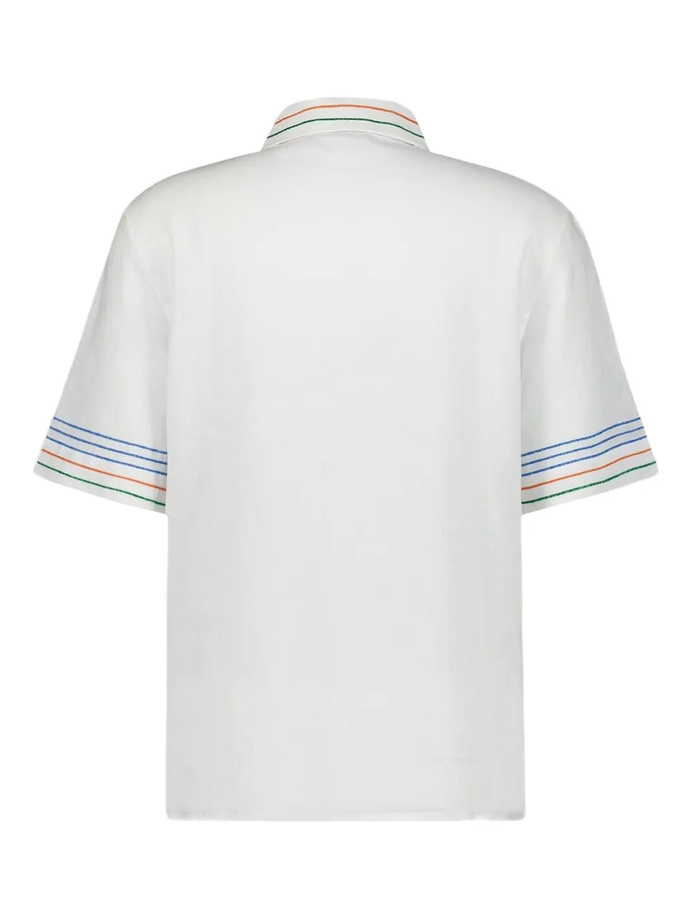 Casablanca Blouse met geometrisch borduurwerk Wit