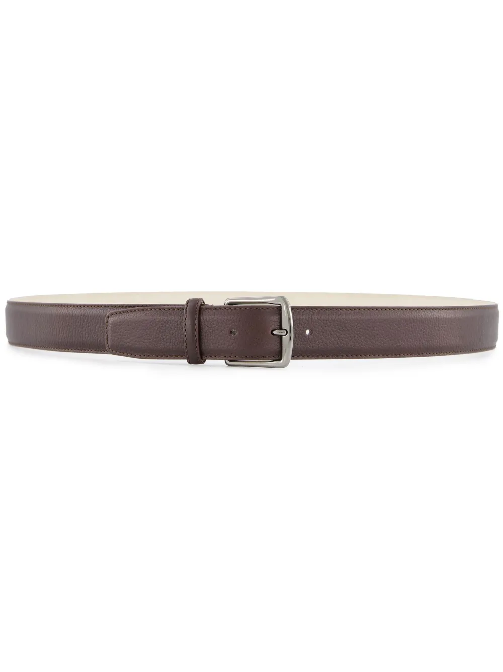 buckle-fastening leather belt