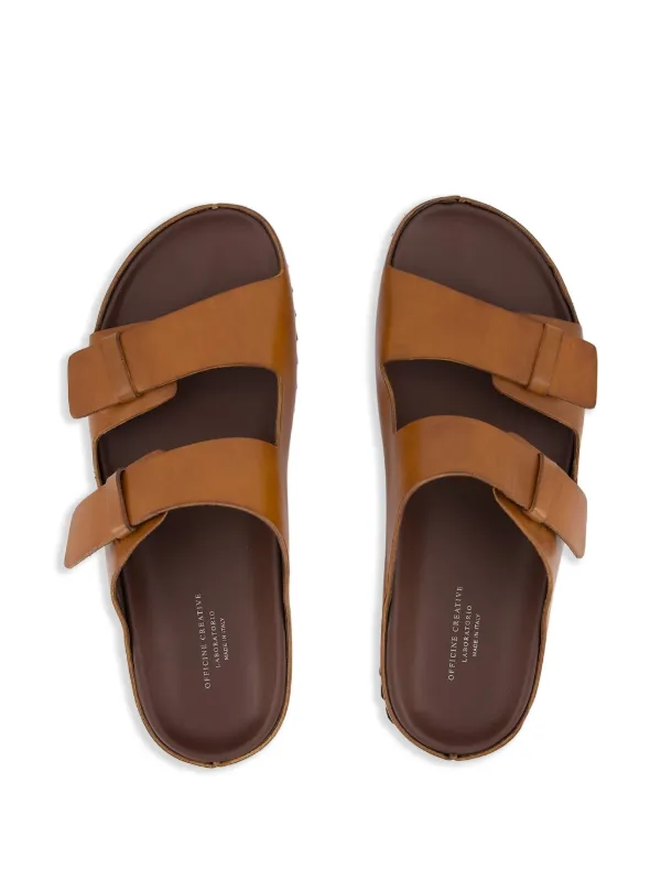 Officine Creative レザーサンダル ブラウン 美品 Officine Creative レザーサンダル | ブラウン | FARFETCH JP