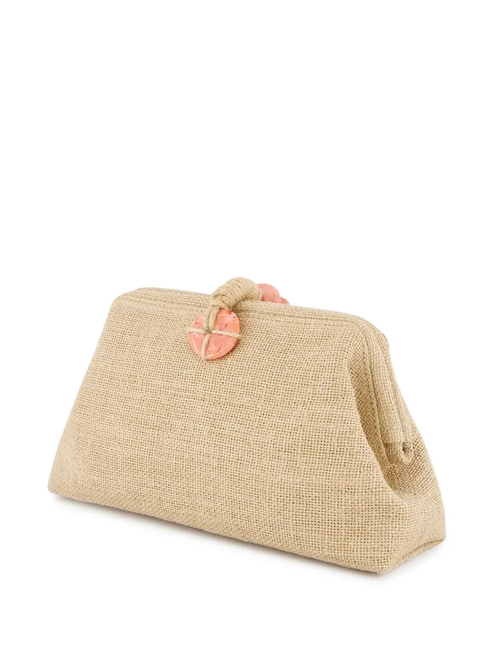 SERENA UZIYEL Petra clutch - Beige
