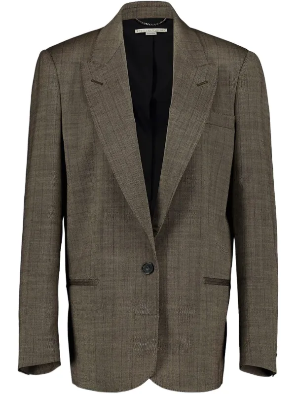 Stella McCartney シングルジャケット | ブラウン | FARFETCH JP