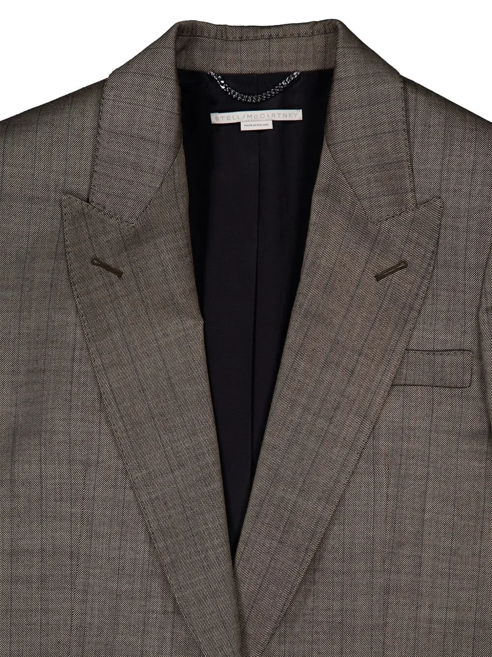 Stella McCartney Wollen blazer met enkele rij knopen Bruin