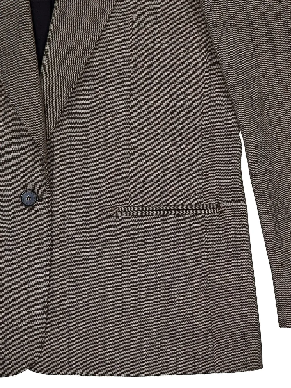 Stella McCartney Wollen blazer met enkele rij knopen Bruin