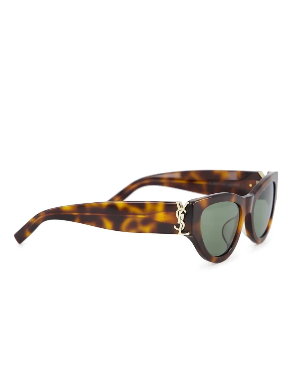 Saint Laurent Eyewear Zonnebril met cat-eye montuur Bruin