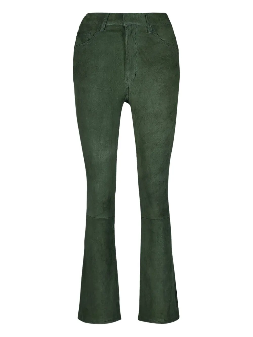 PAULA Zircon  suede flared trousers | Green | Image 1