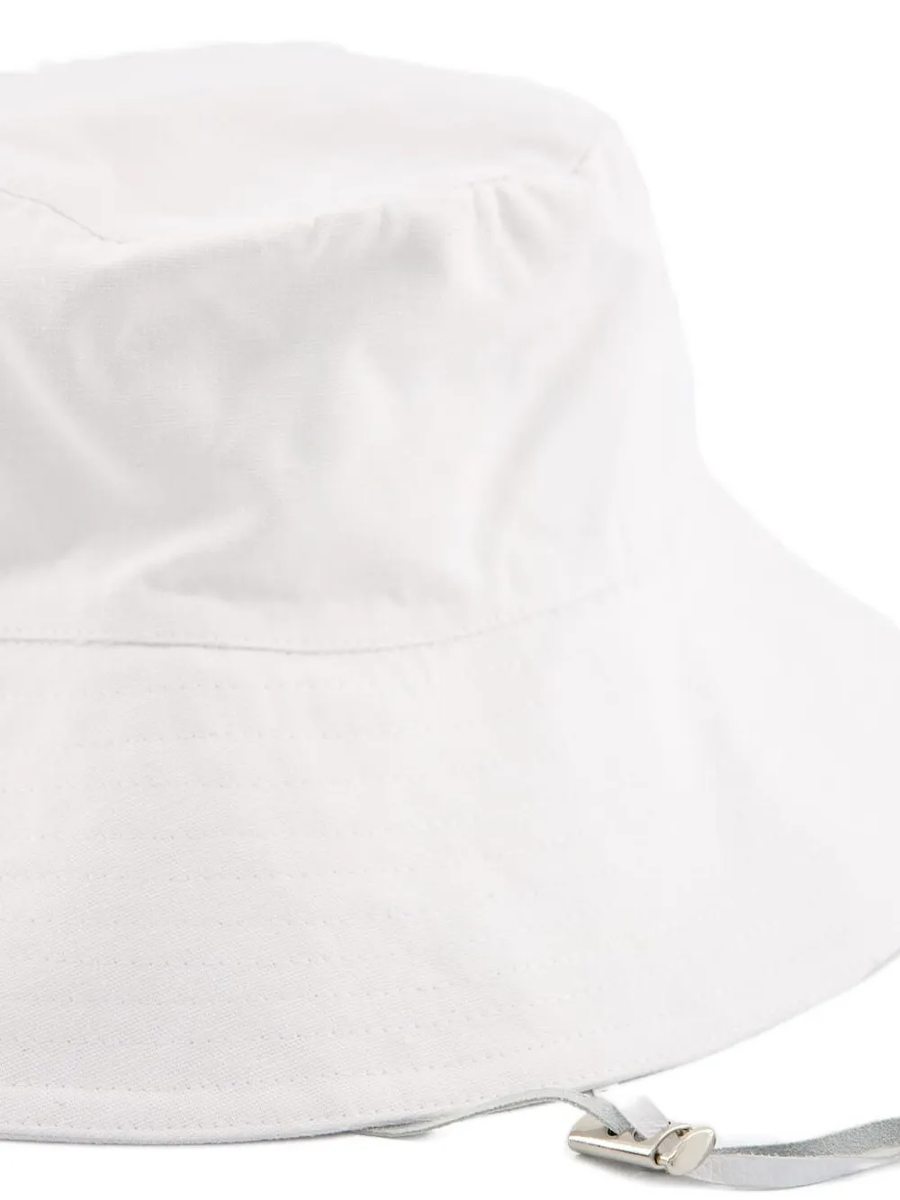 Sensi Studio Adjustable-band Linen Hat In White