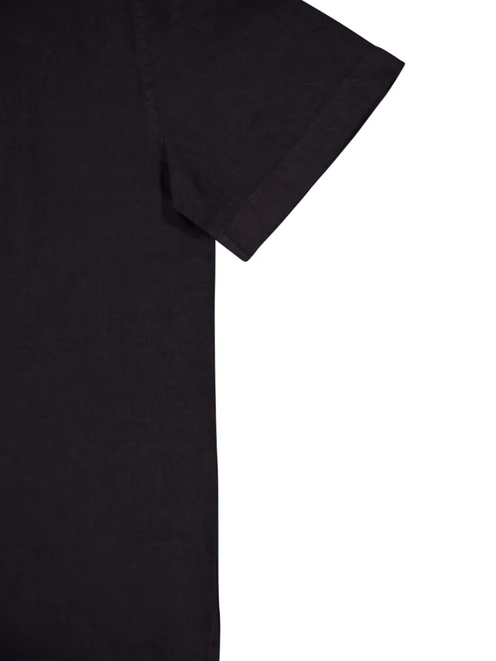 Frescobol Carioca Angelo linnen overhemd met campkraag Zwart