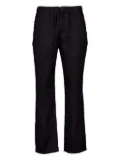 Frescobol Carioca linen drawstring trousers - Black