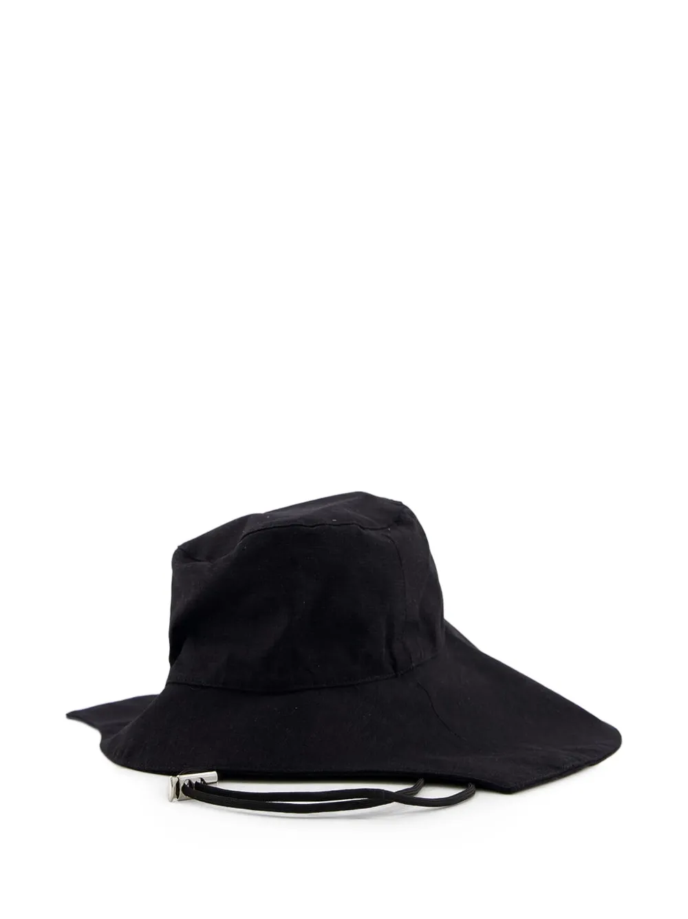 Sensi Studio asymmetric safari bucket hat - Zwart