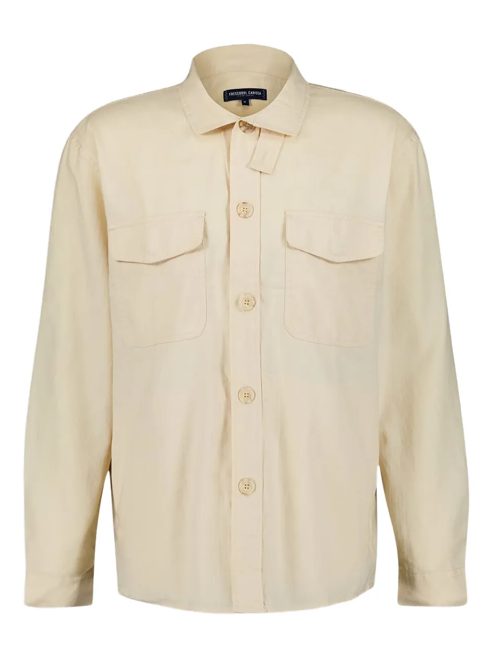 Nuno long-sleeve pocket shirt jacket