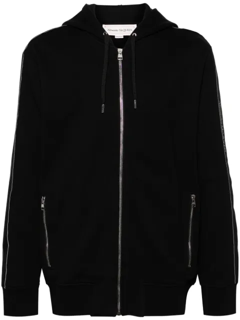 Alexander McQueen logo-trimmed cotton hoodie Men