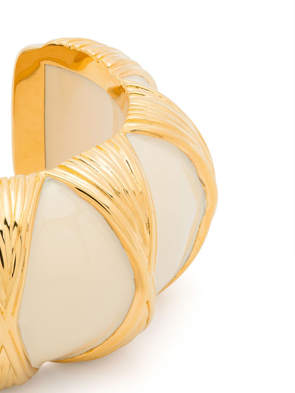 Shop Aurelie Bidermann Rosario Gold-plated Cuff Bracelet