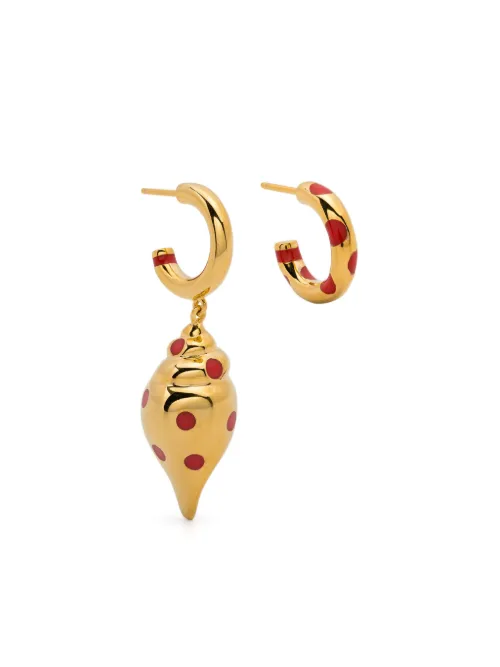 Positano gold-plated earrings - Aurelie Bidermann - Modalova