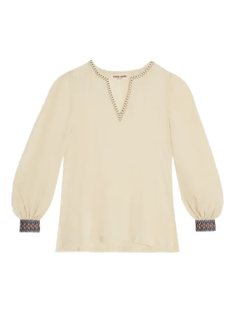 Emporio Sirenuse embroidered-detail blouse