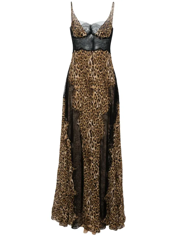 Leopard print bustier dress best sale