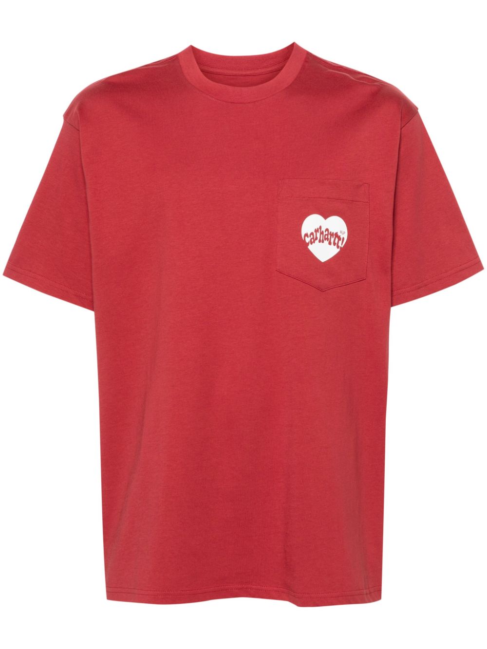 Carhartt Amour Logo-print T-shirt In Red