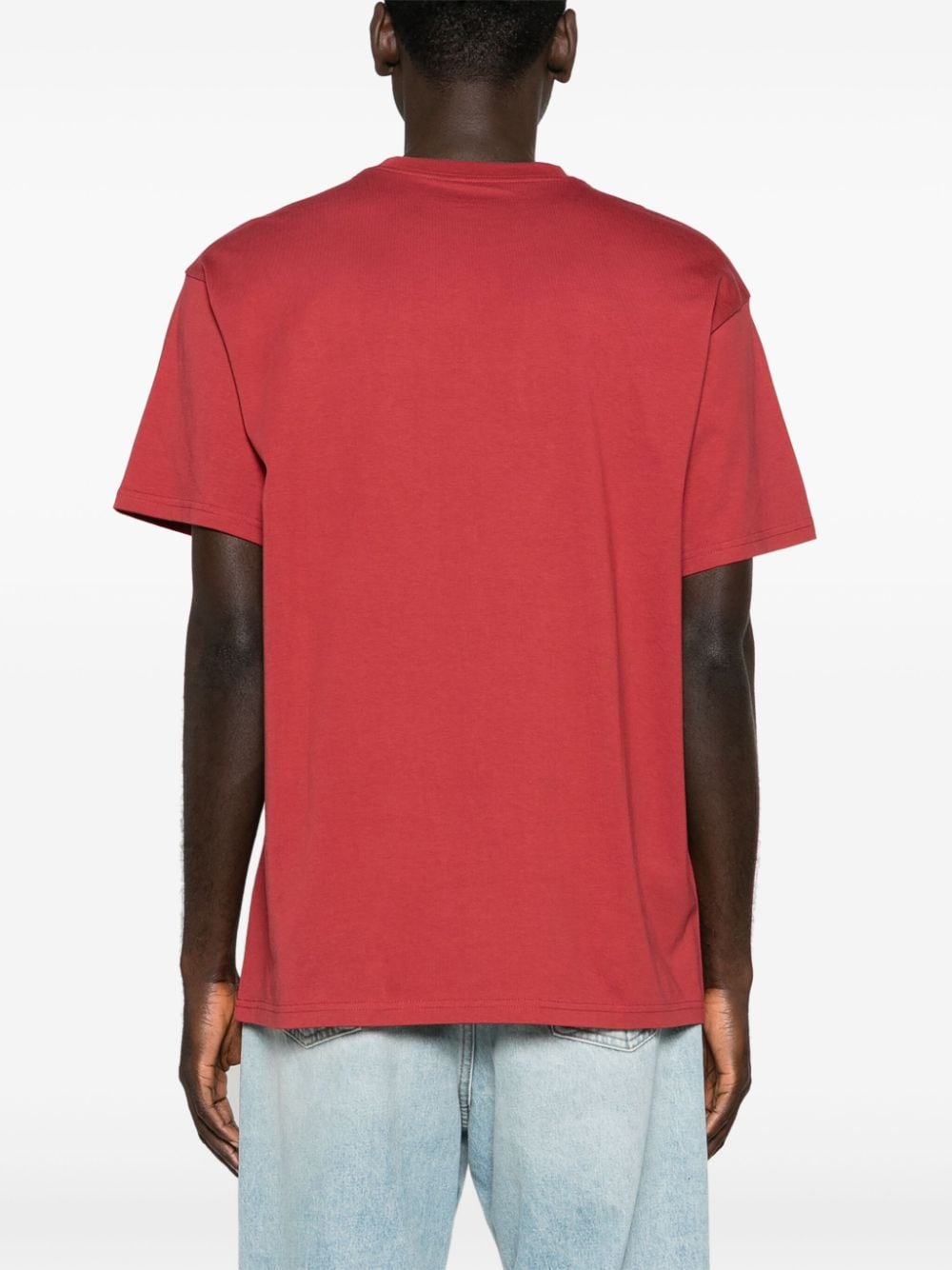 Shop Carhartt Amour Logo-print T-shirt In Red