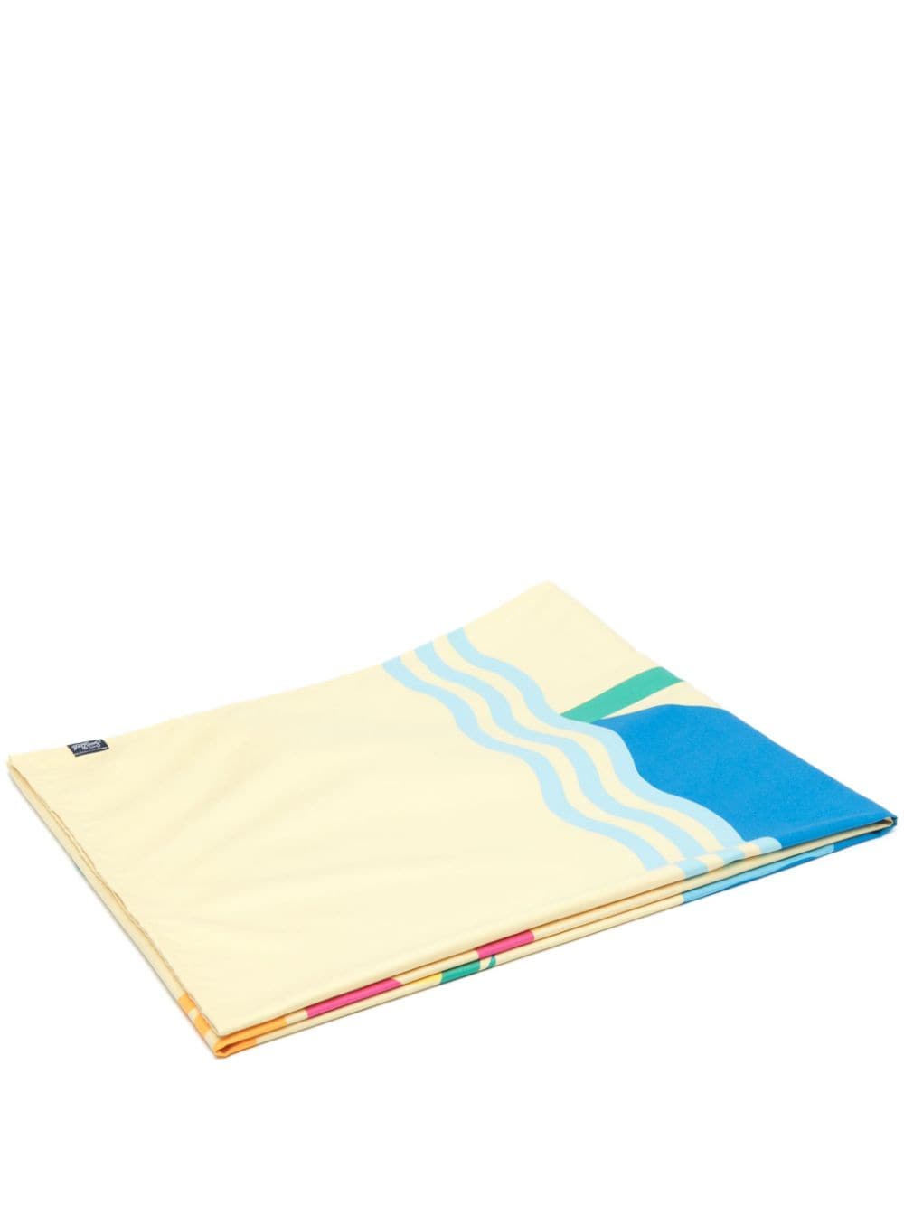 Mc2 Saint Barth Aidan Illustration-print Beach Towel In Blue