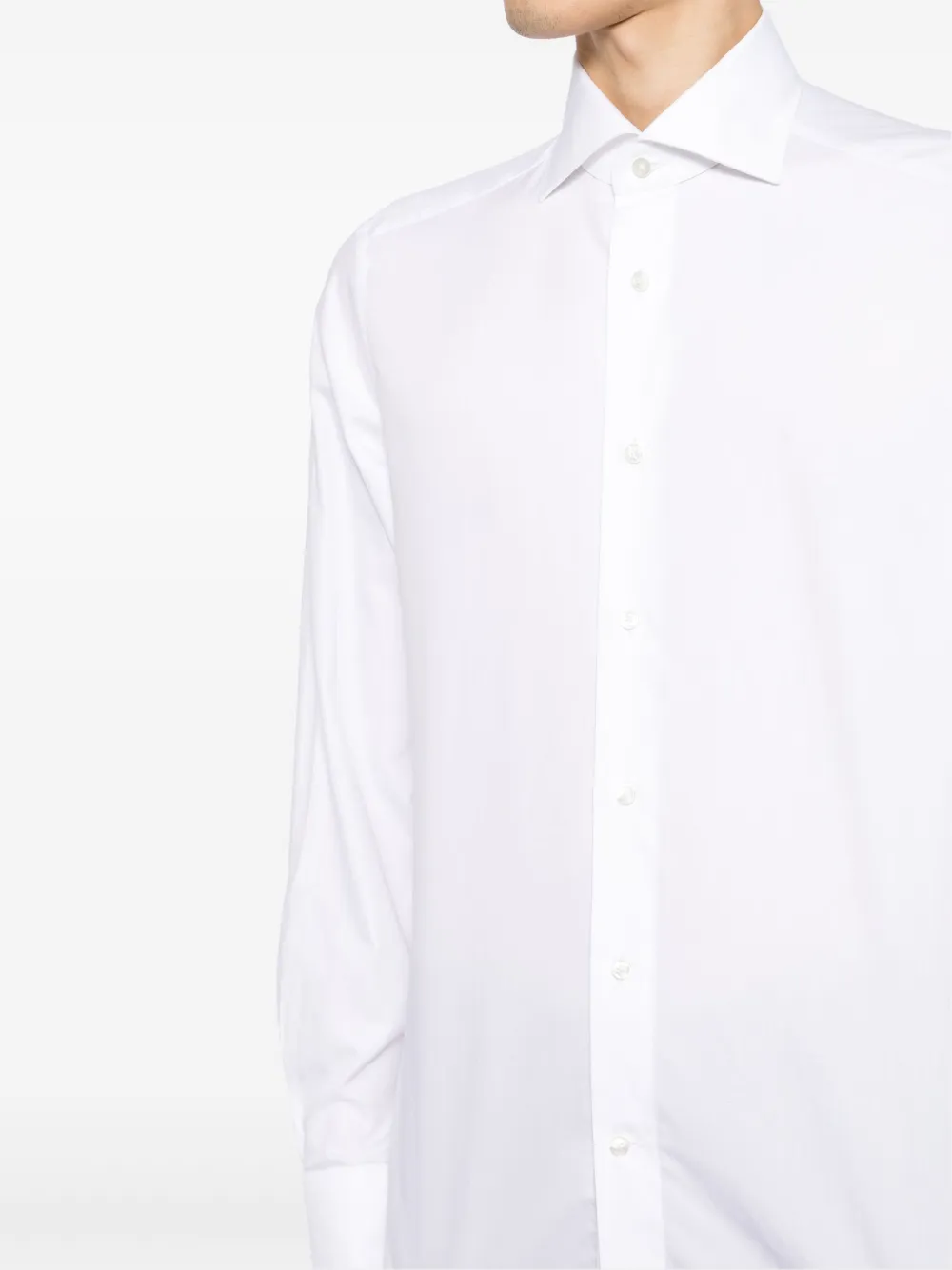 Zegna Overhemd met gespreide kraag Wit