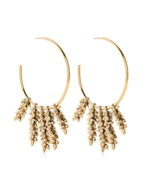 Wheat hoop earrings