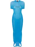 Jean Paul Gaultier x Shayne Oliver mesh maxi dress - Blue