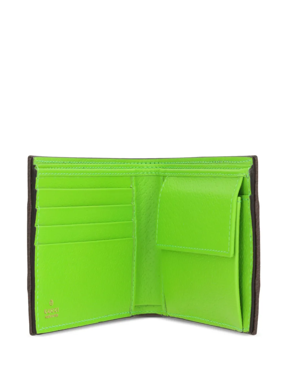 Gucci Ophidia portemonnee met GG plakkaat Bruin