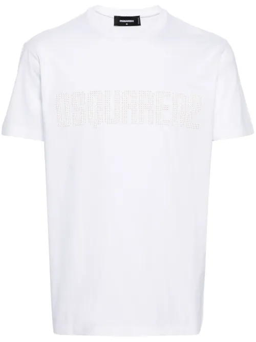 T-shirt en coton à logo appliqué - DSQUARED2 - Modalova