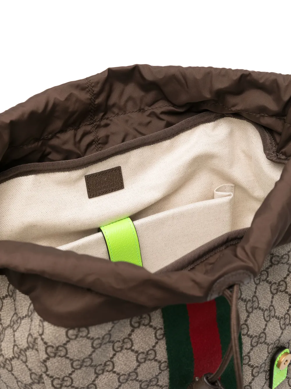Gucci Medium Ophidia GG rugzak Bruin