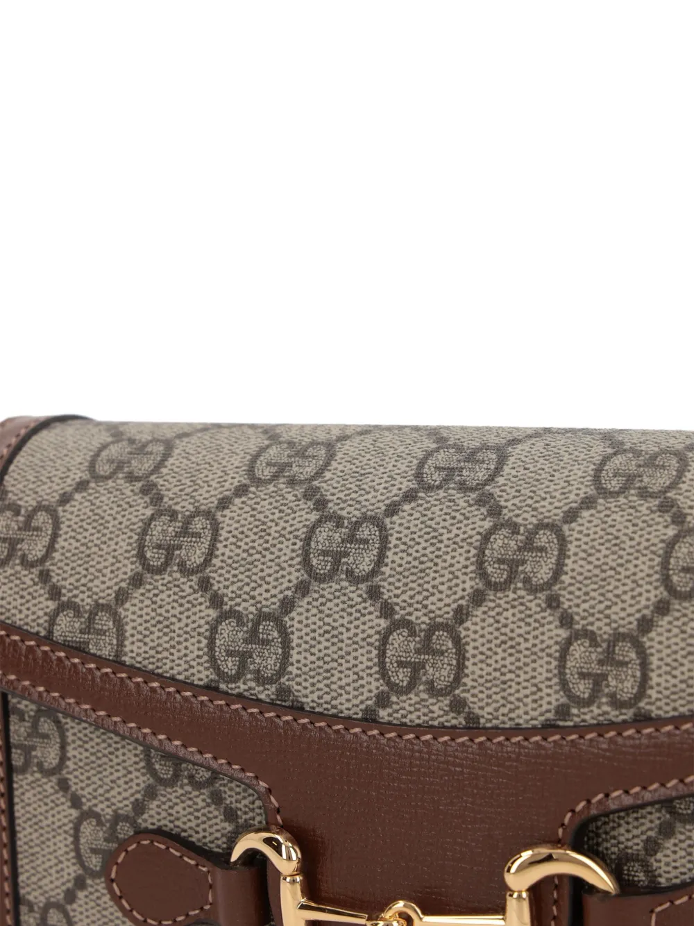 Gucci Horsebit 1955 mini-schoudertas Beige