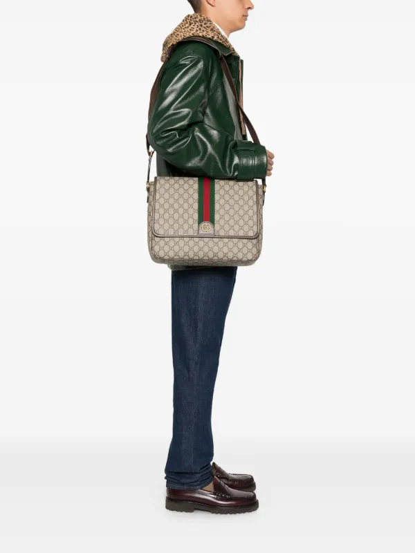 Gucci gg supreme flap messenger bag online